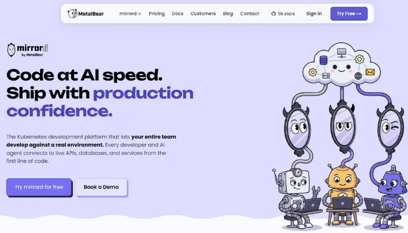 MetalBear mirrord lets AI agents test against real infrastructure by intercepting system calls and routing Kubernetes traffic